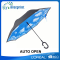 Custom made printing inverted reversible umbrella from China